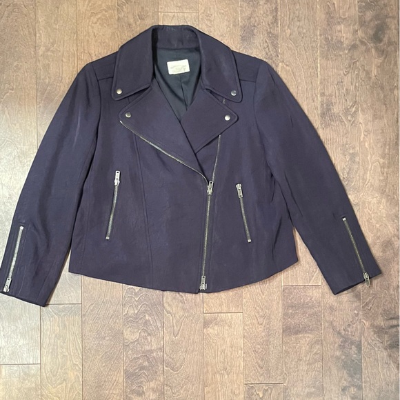 Club Monaco Twill Biker Jacket - S - Picture 1 of 4
